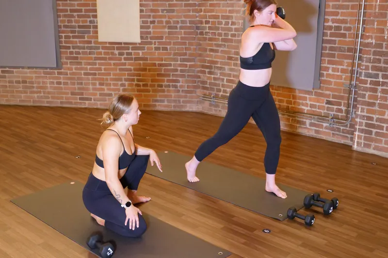 Two students in a bootcamp class