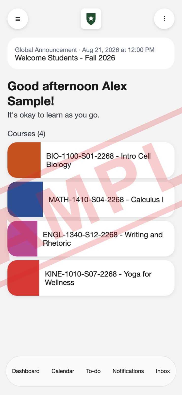 Sample: Canvas on a phone